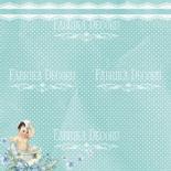 Papīrs 30x30cm - Shabby baby boy redesign 3