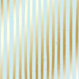 Lapa ar folija zīmējumu - Golden Stripes Mint