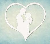 Chipboard - Loving heart