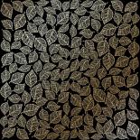 Lapa ar foliju - Golden Leaves mini Black