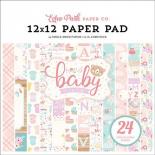 Paper 30x30 cm - Hello Baby Girl