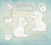 Chipboard - Baby date