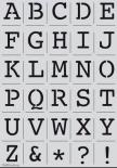 Stencil - Letters big