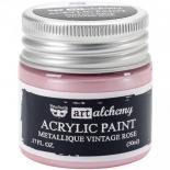 Prima acrylic paint - Metallique Vintage Rose