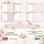 Paper pad 15x15 cm - White day