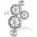Резиновый Штамп - Vintage mechanicals
