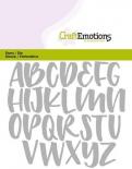 Cutting die - Handlettering capital letters
