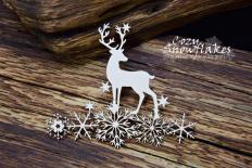 Deer on the Snowflakes