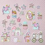Набор высечек - Pink Unicorn