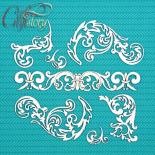 Chipboard - Vintage curls 2