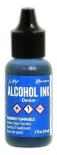 Alcohol ink - Denim