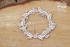 Chipbord - - Holly Jolly - small wreath