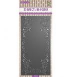 Embossing folder - Stars frame