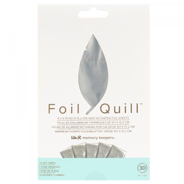 Foil Sheets - Silver Swan