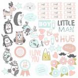 Die cutting sheet - Scandi Baby Boy