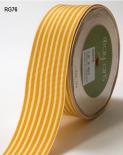 Ribbon - Butterscotch/Ivory stripes