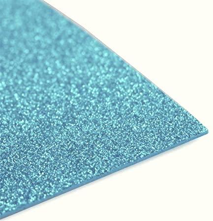 Glitter foam 2mm - Light Blue