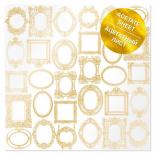 Acetate sheet - Golden Frames