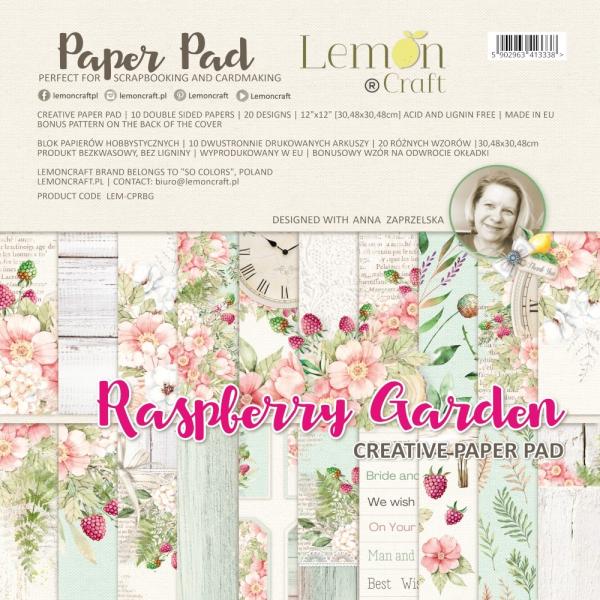 Paper 30x30cm - Raspberry Garden