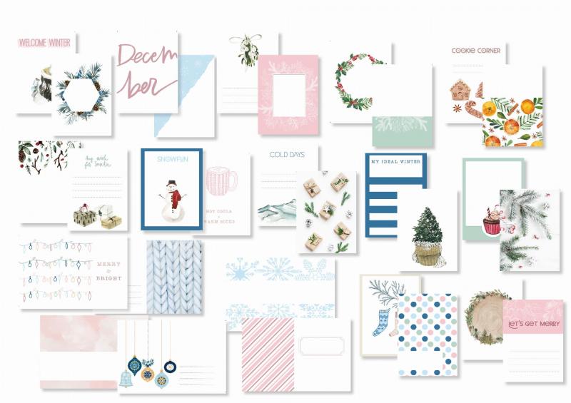 Journaling cards - Frosty Season